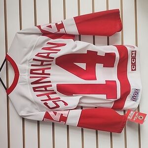 Boys L/XL vintage Shanahan Red Wings jersey